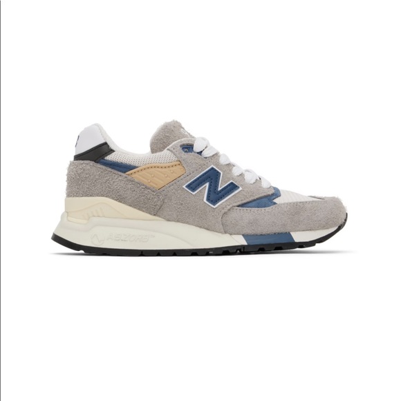 BNWT New Balance 998 - Gray & Blue Made In USA 998 Sneakers - Picture 6 of 10